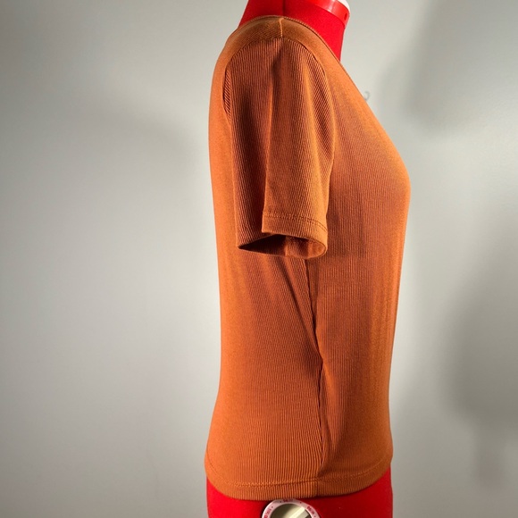 Dark Orange wrap top - L - Picture 3 of 9